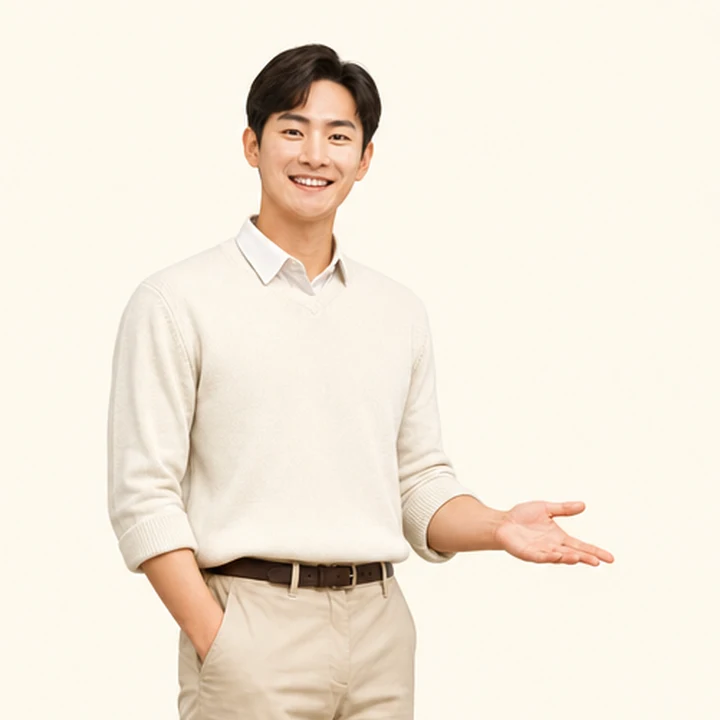 그랜저 신차 장기렌트 상담 신청을 안내하는 담당자